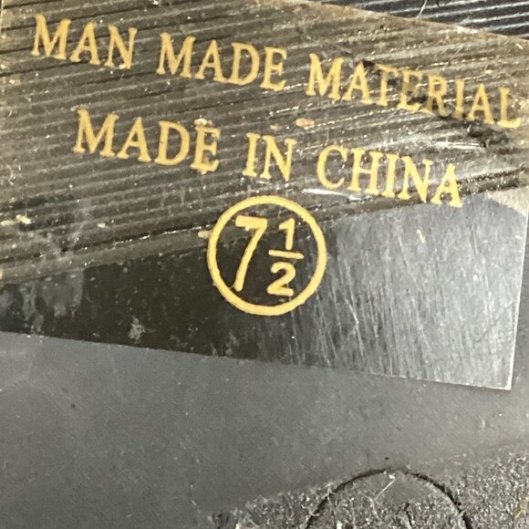 Nature Breeze Peep Toe Mule Sz 7-1/2 Black #65i - Picture 8 of 8